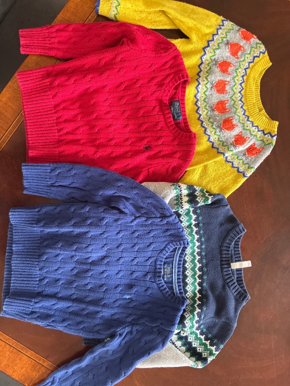 Boys sweater lot sz 4 Ralph Lauren, mini boden, Janie and Jack